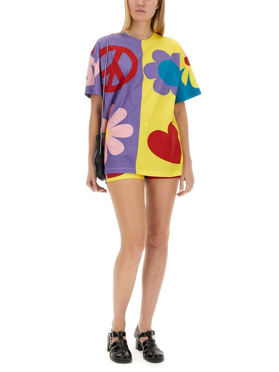 Oversize Fit Jersey T-Shirt Symbols