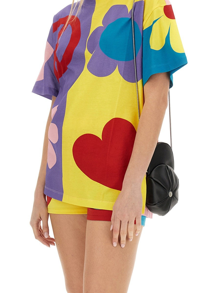 Oversize Fit Jersey T-Shirt Symbols