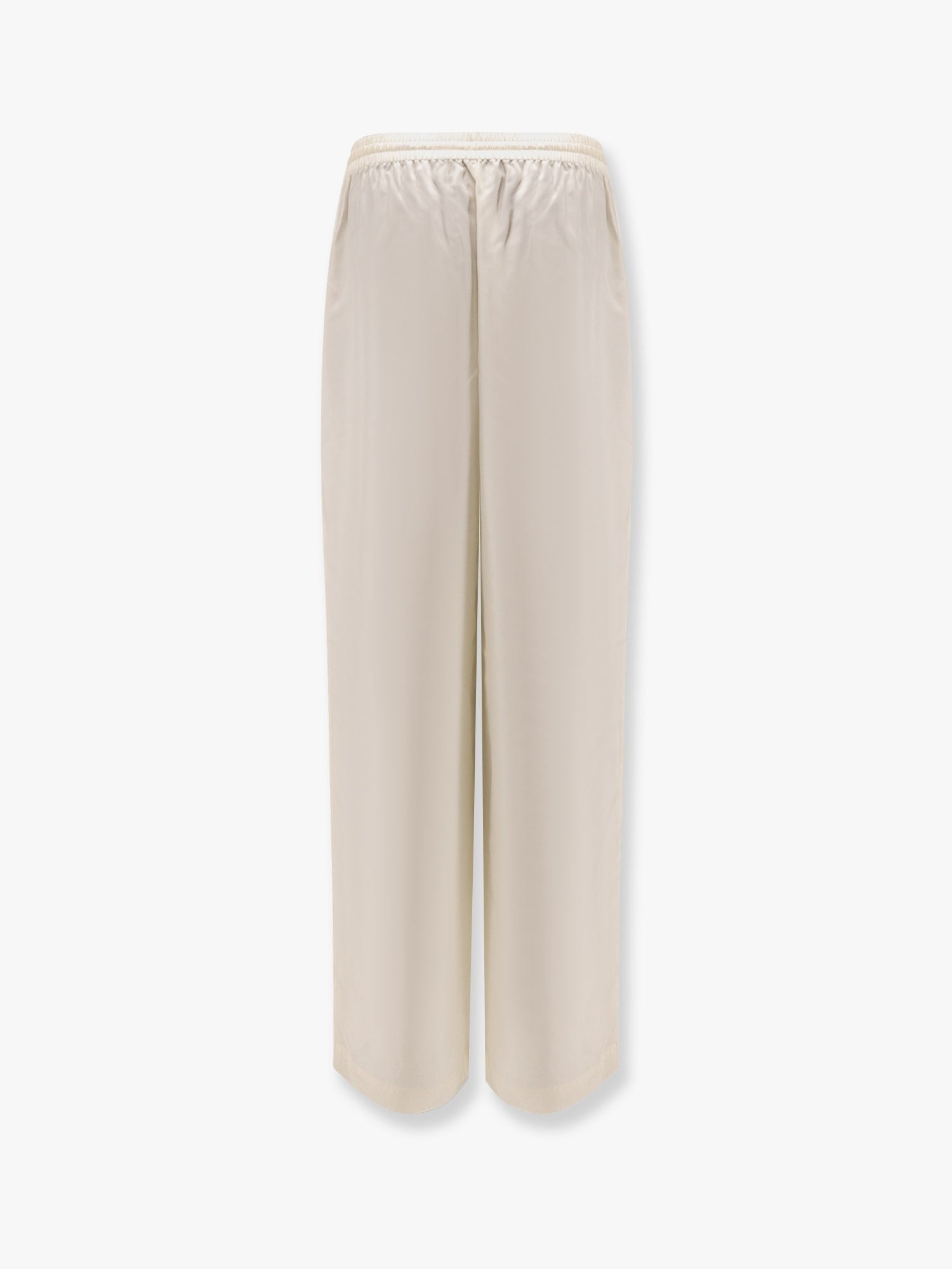 Ribbed Elastic Jogger Silk Trouser