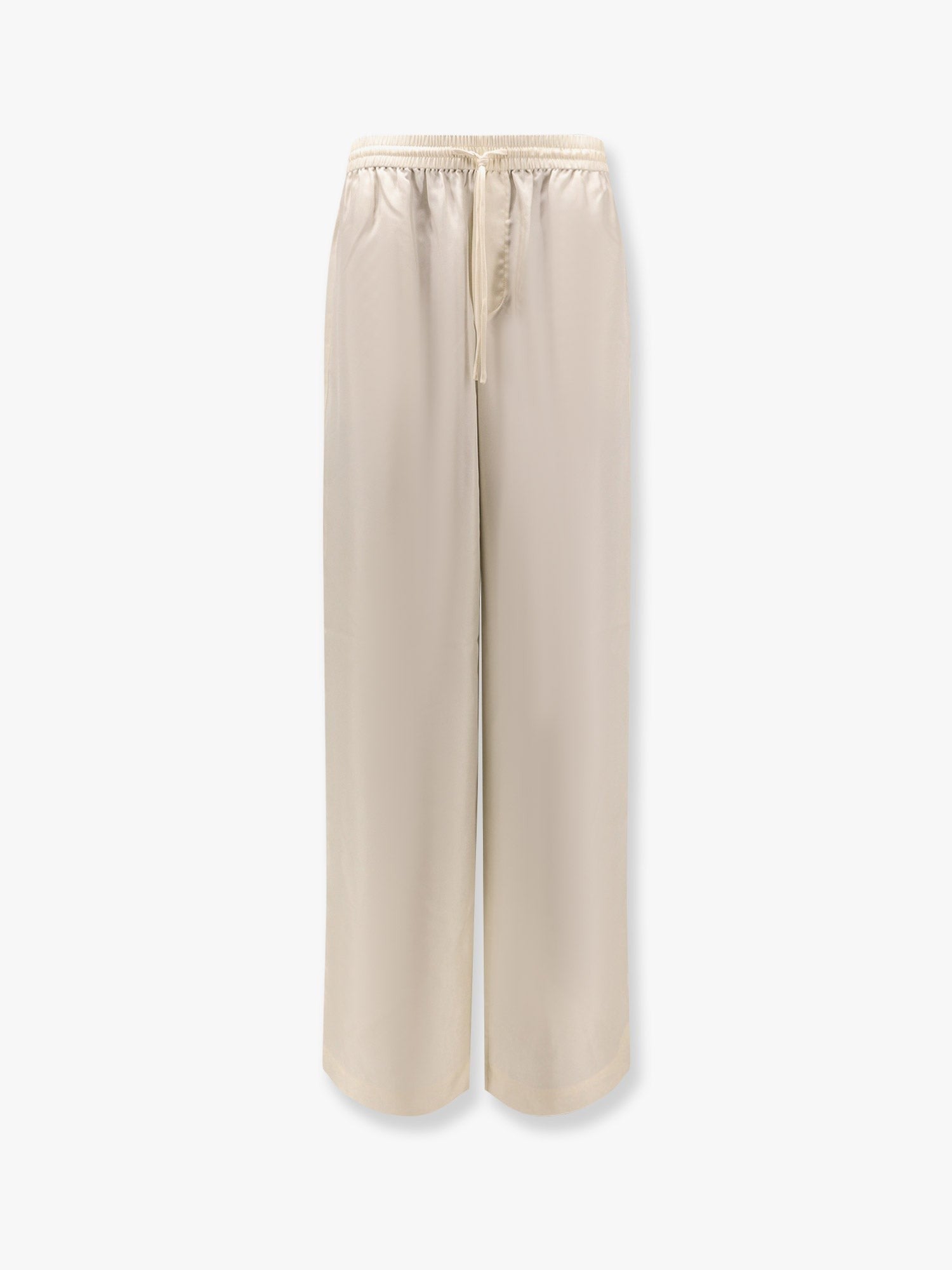 Ribbed Elastic Jogger Silk Trouser