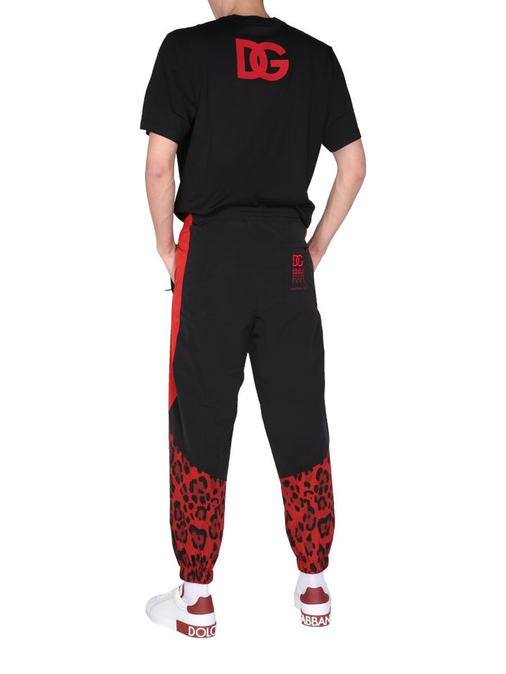 JOGGING PANTS WITH ANIMAL PRINT | Basement 88