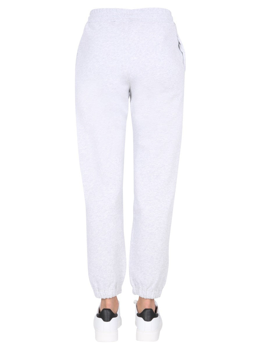 Elastic Waist Jogging Pants With Logo Print