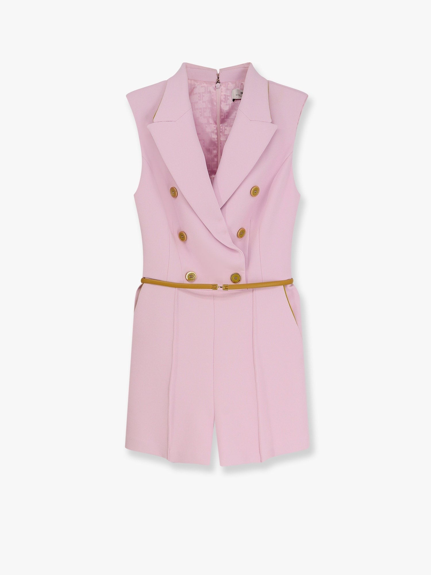 Combinaison avec coussinets d'épaules et ceinture en cuir