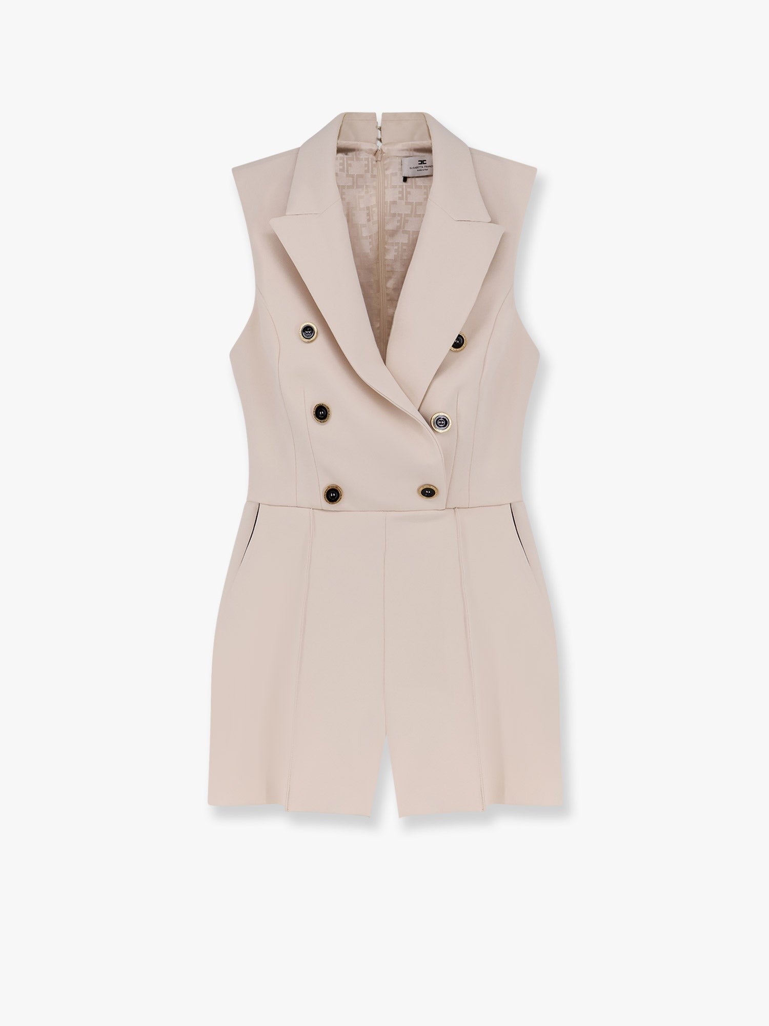 Combinaison avec coussinets d'épaules et ceinture en cuir