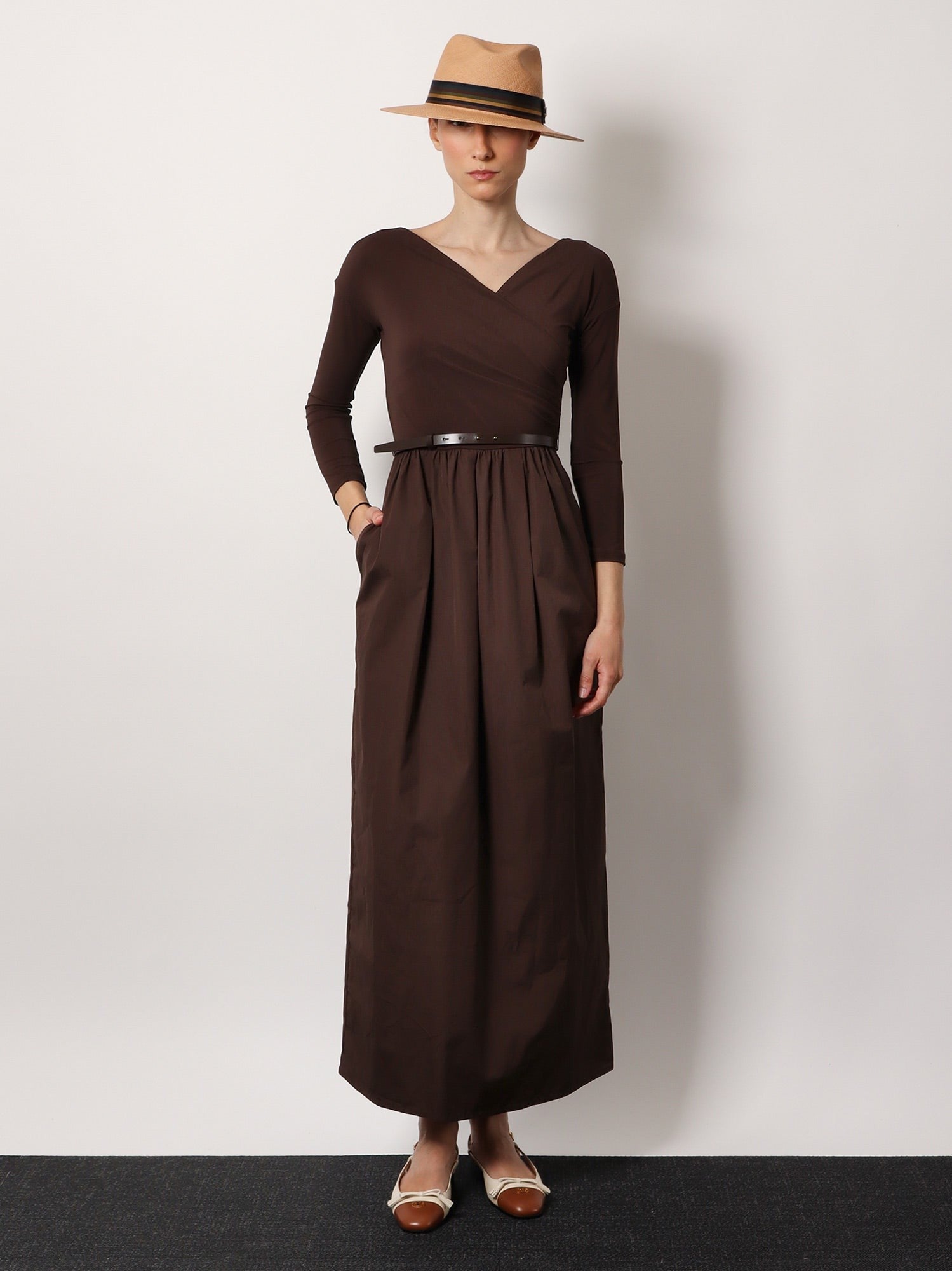 Kaiser Cotton Poplin And Jersey Dress