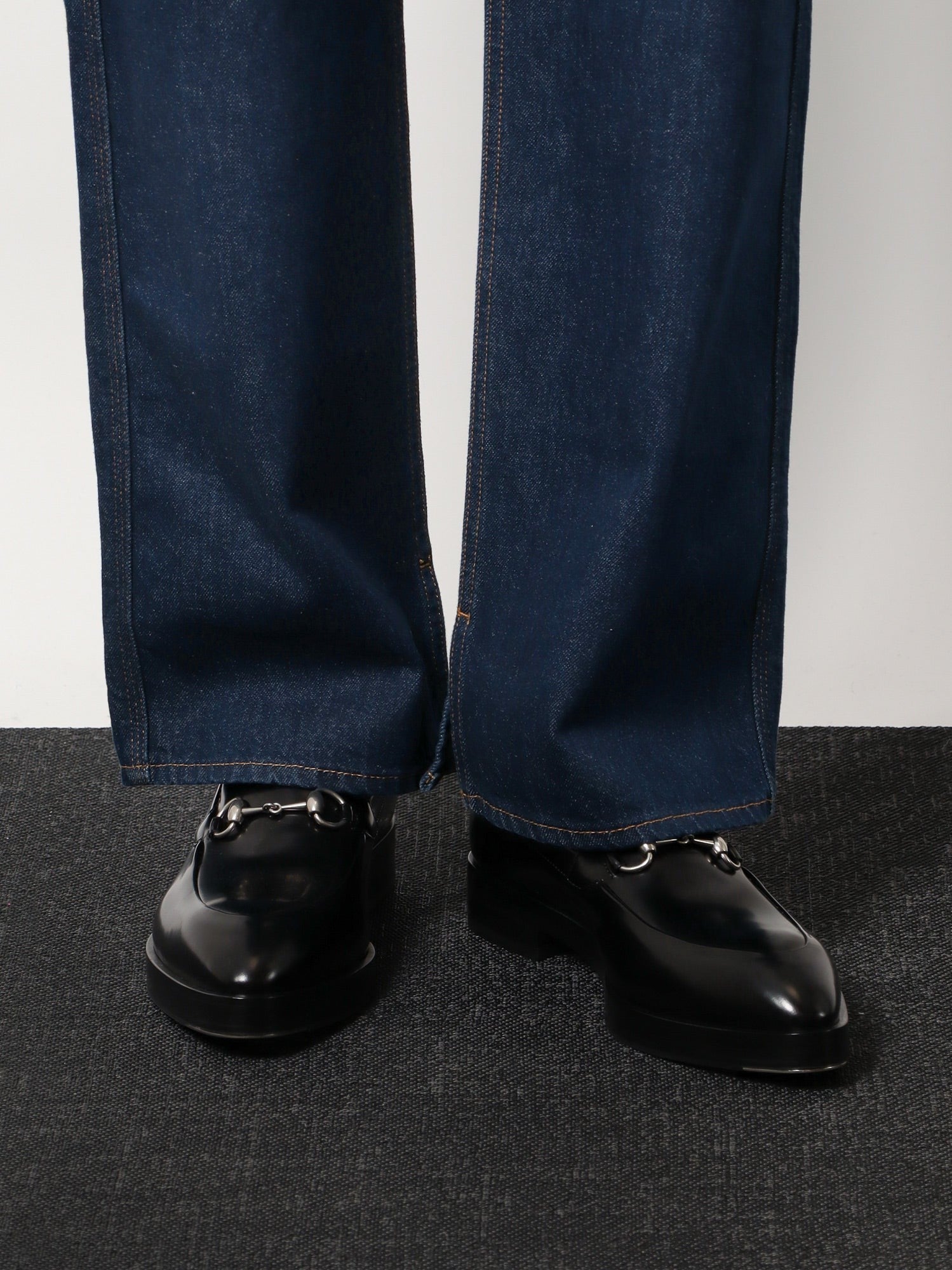 Leather loafers with Horsebit