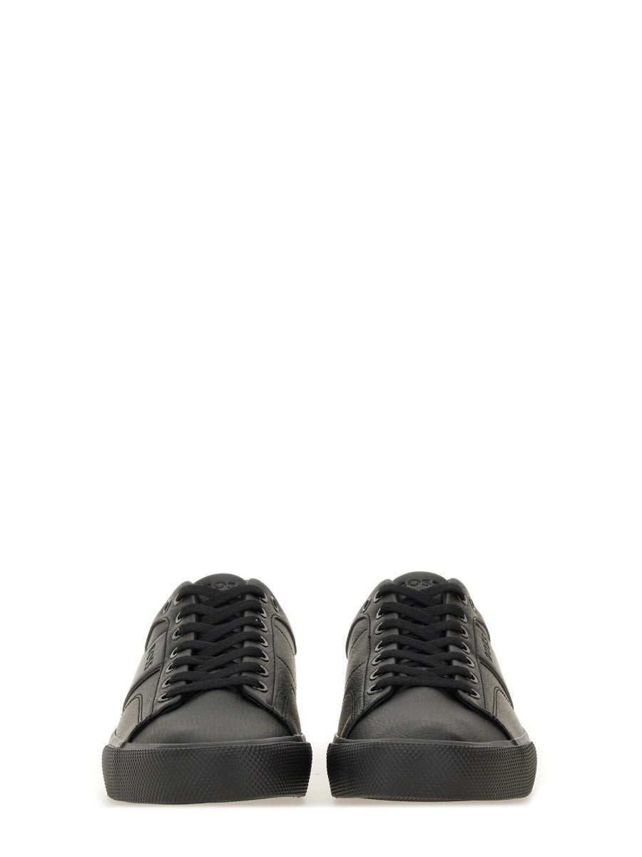 BASKETS EN CUIR