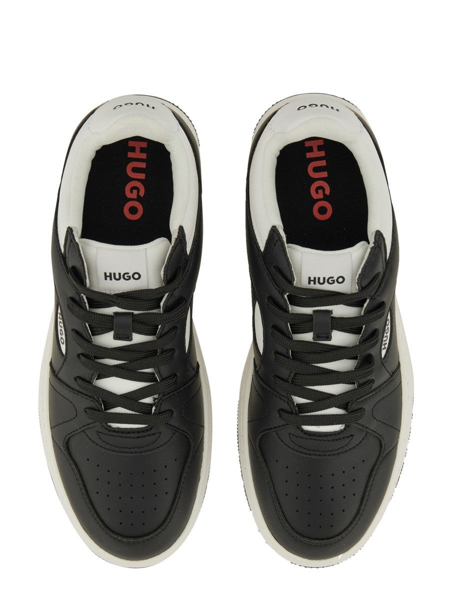 BASKETS EN CUIR