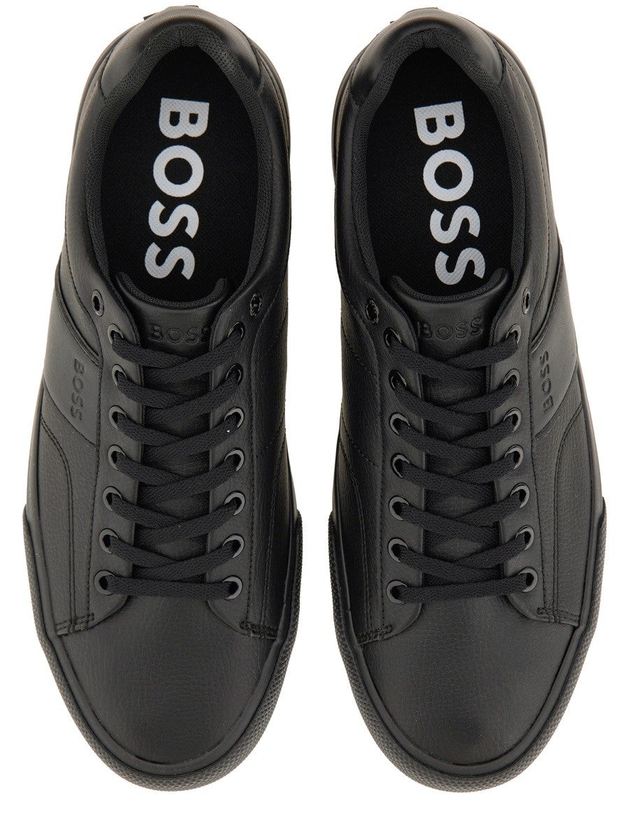 BASKETS EN CUIR