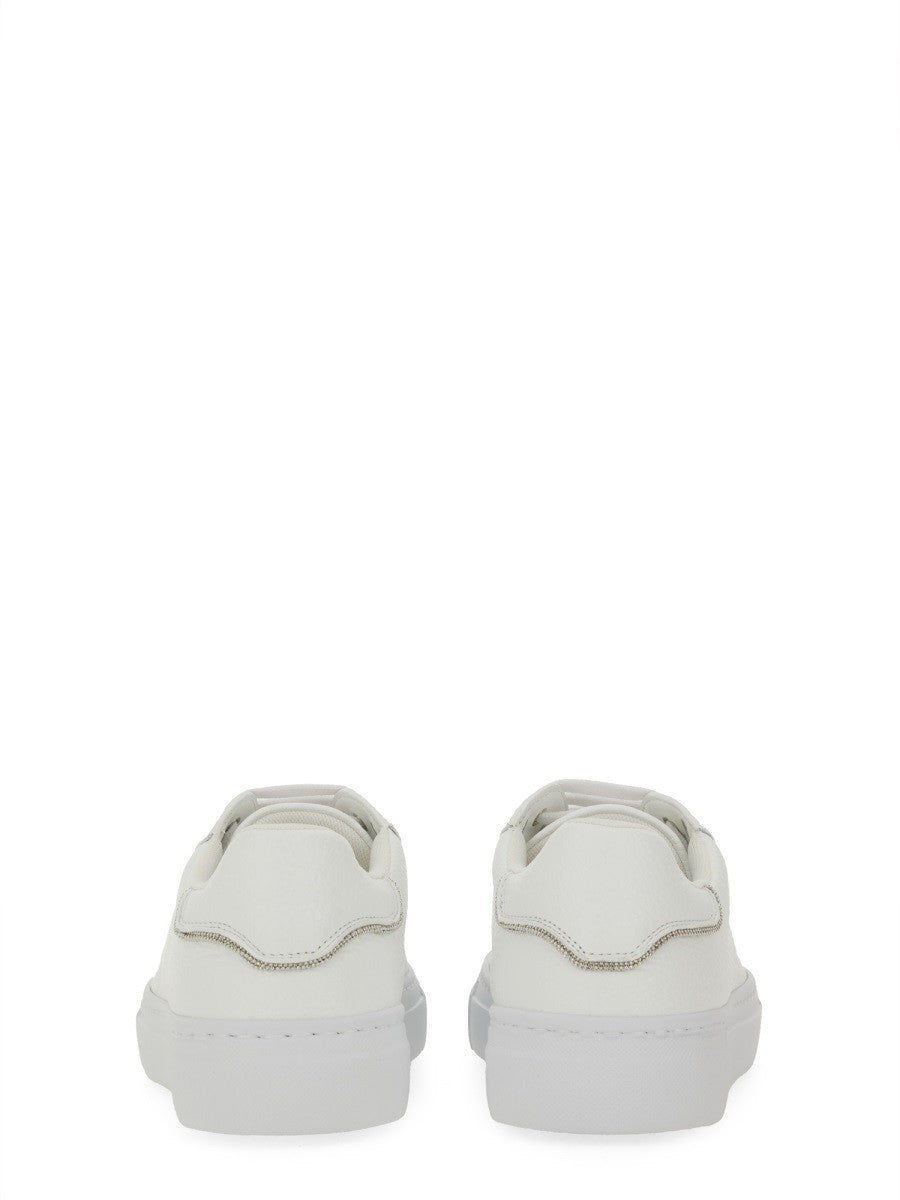BASKETS EN CUIR