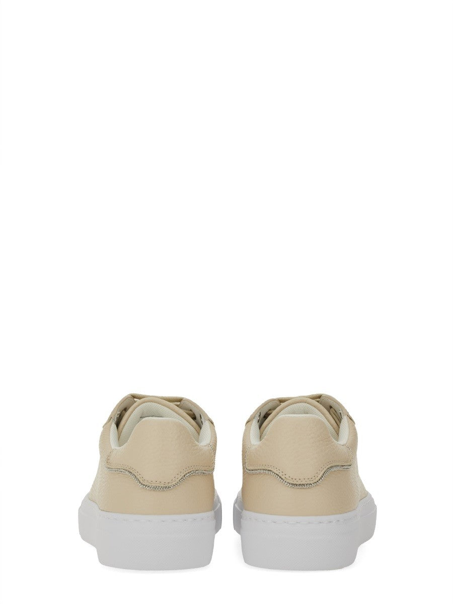 BASKETS EN CUIR