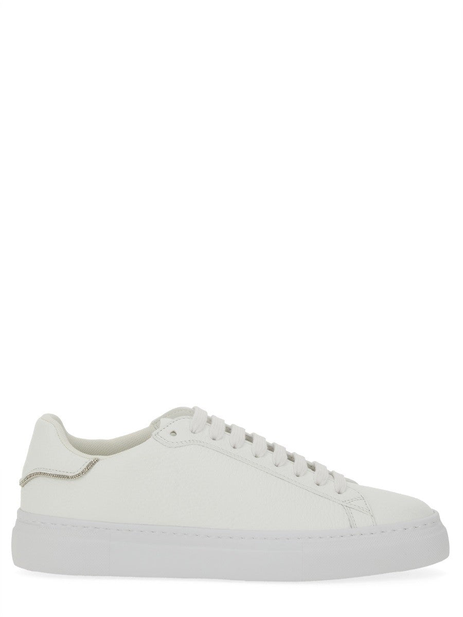 BASKETS EN CUIR