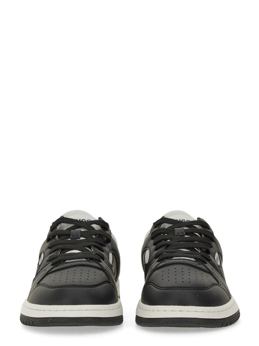 BASKETS EN CUIR