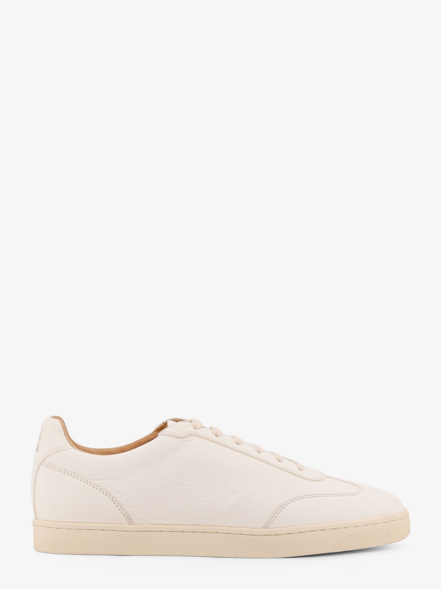 Baskets en cuir avec logo imprimé au dos