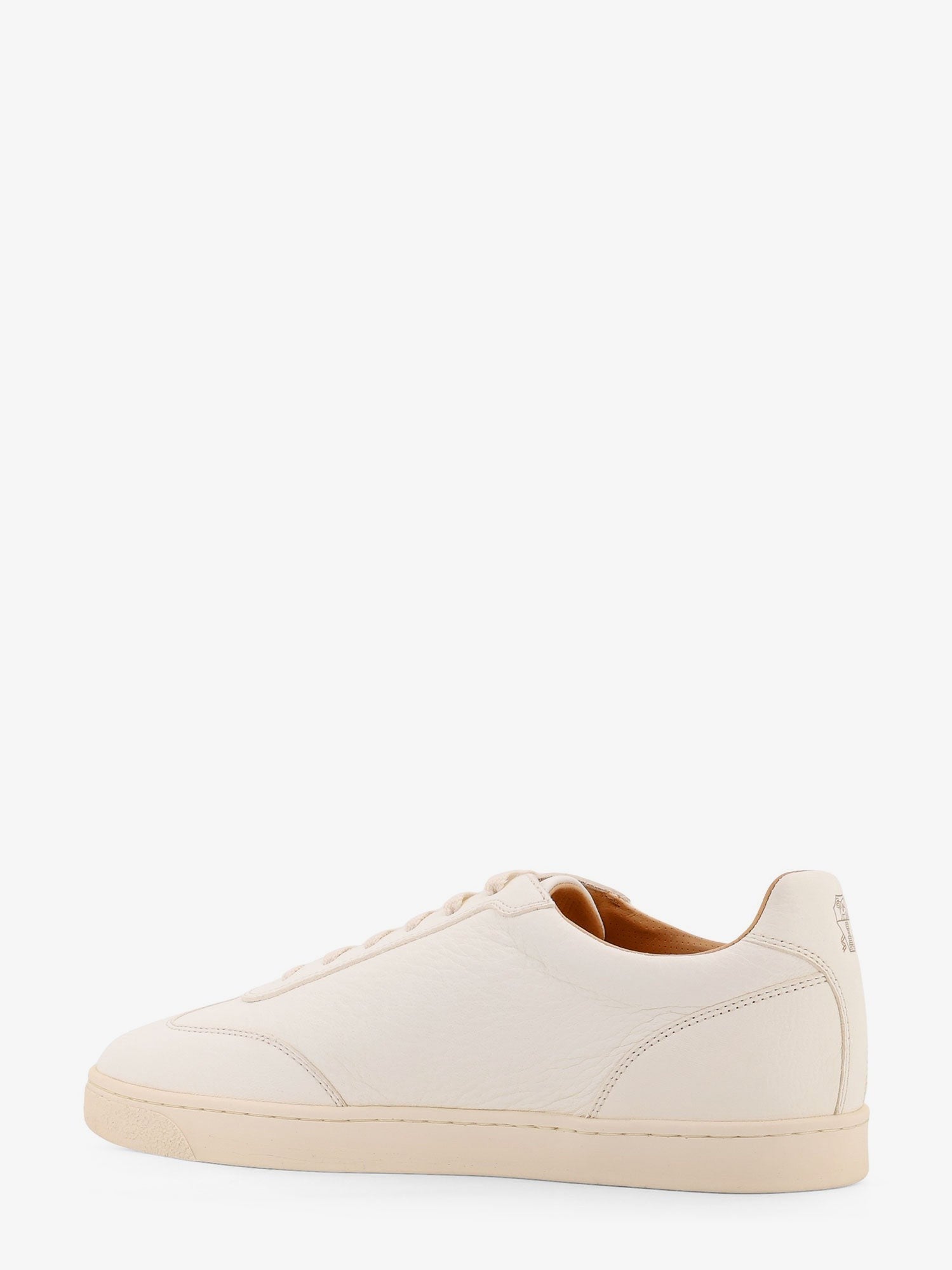 Baskets en cuir avec logo imprimé au dos