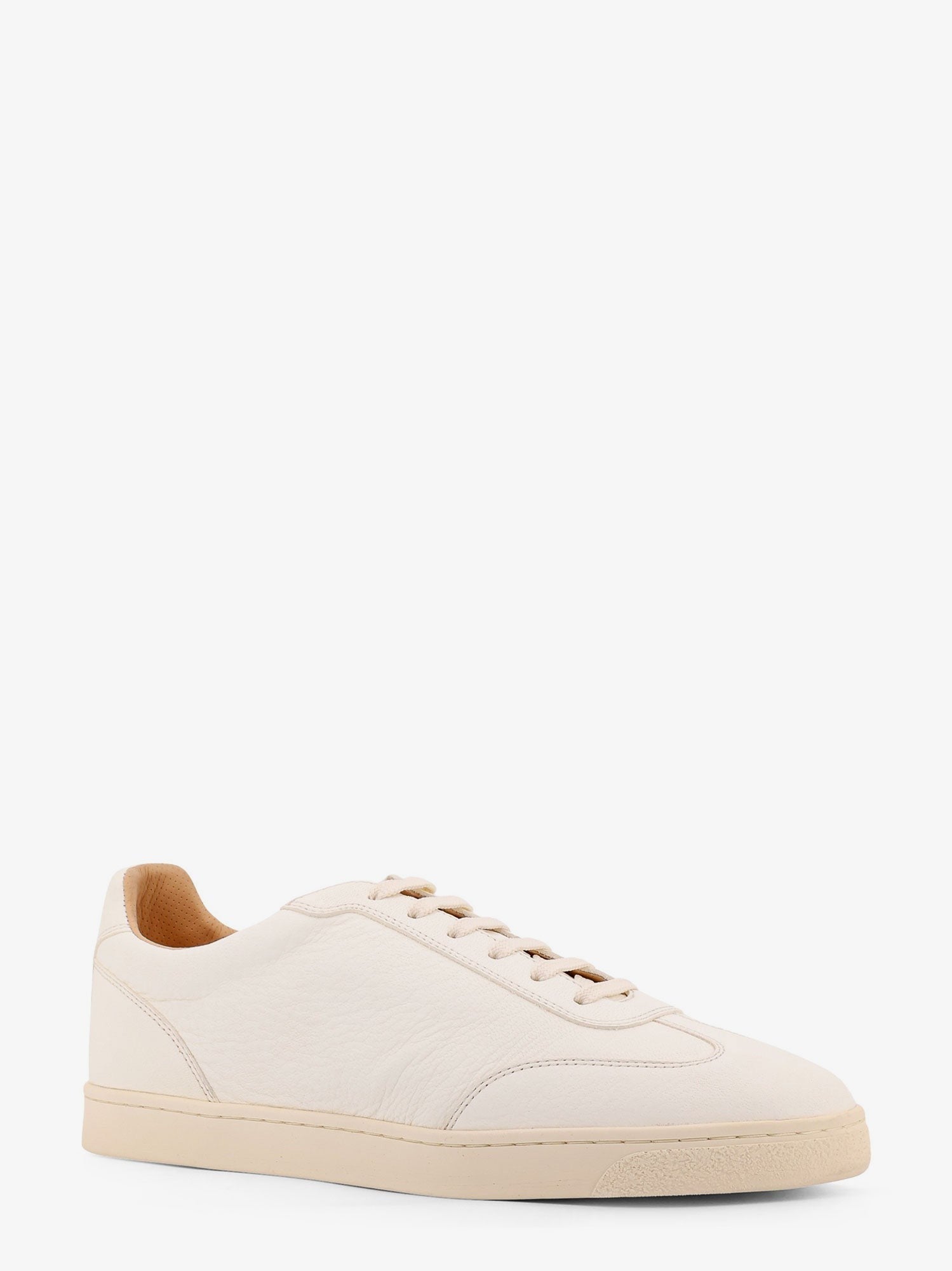 Baskets en cuir avec logo imprimé au dos