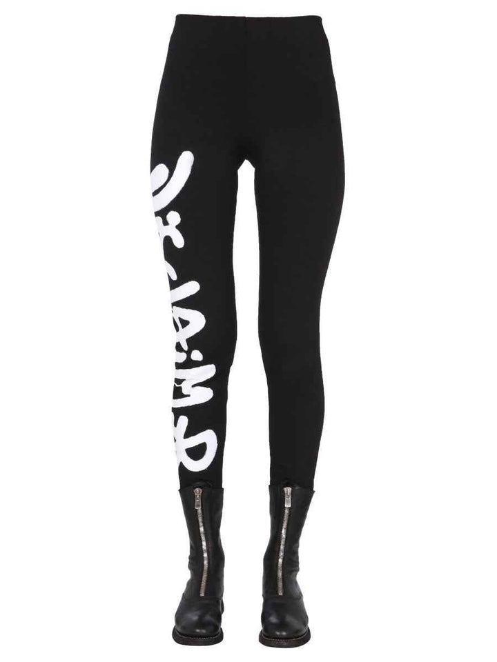LEGGINGS WITH LOGO PRINT