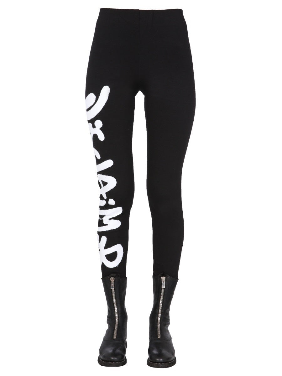 LEGGINGS WITH LOGO PRINT