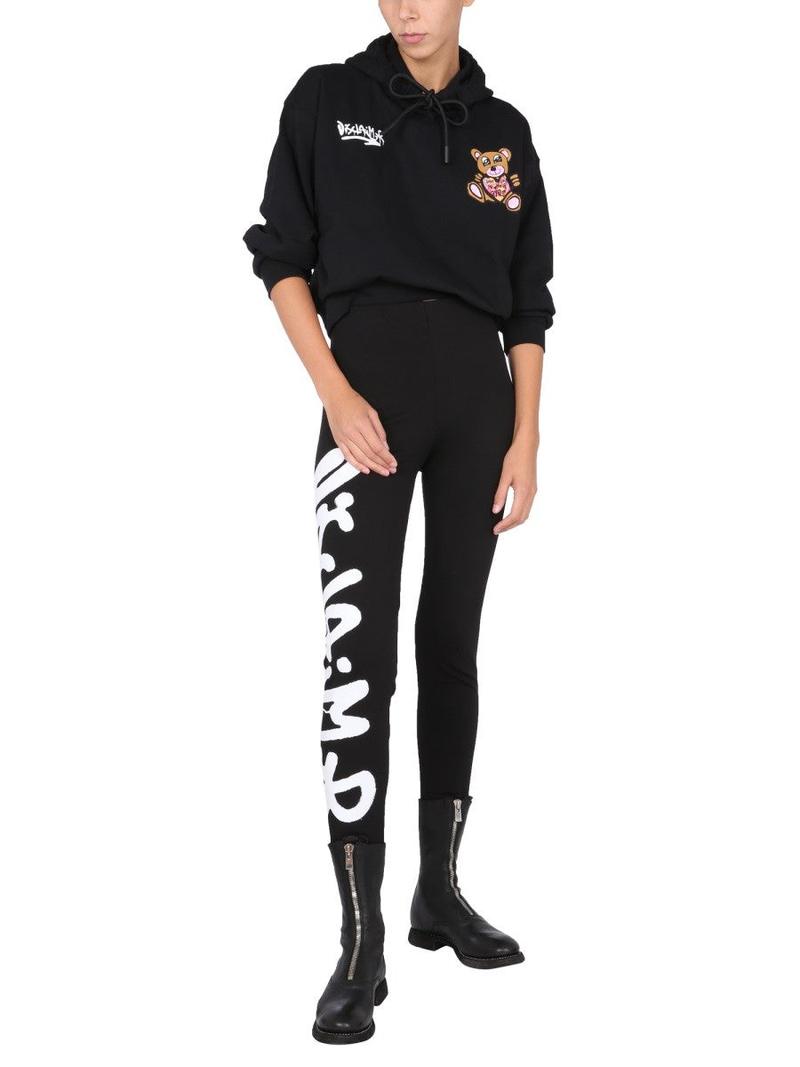 LEGGINGS WITH LOGO PRINT