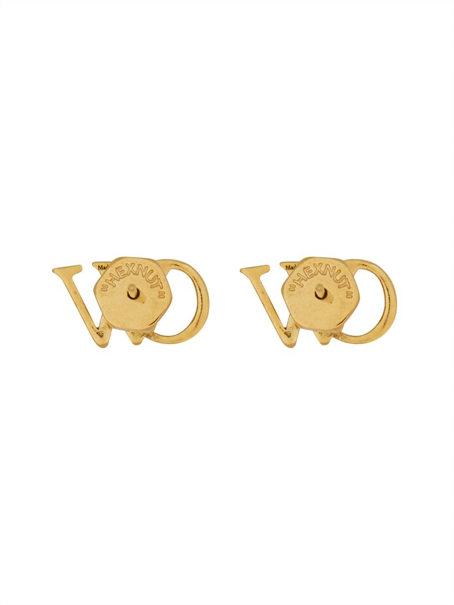 BOUCLES D'OREILLES AVEC LOGO