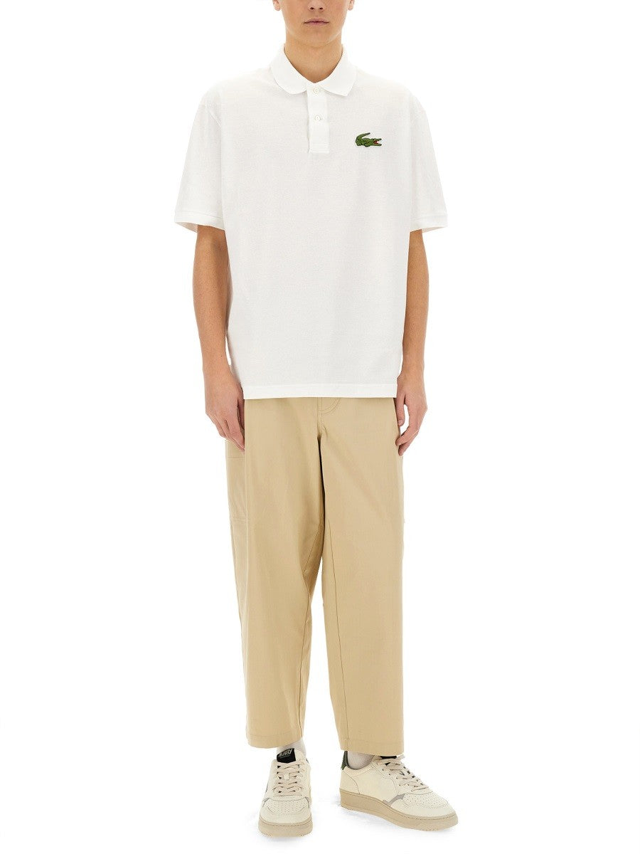 LOOSE FIT PIQUE POLO SHIRT
