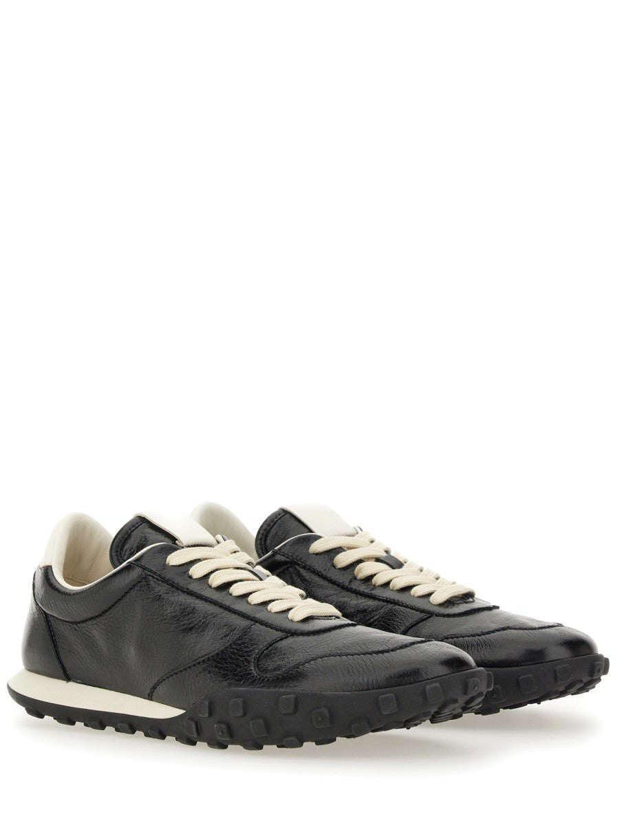 BASKETS BASSES EN CUIR