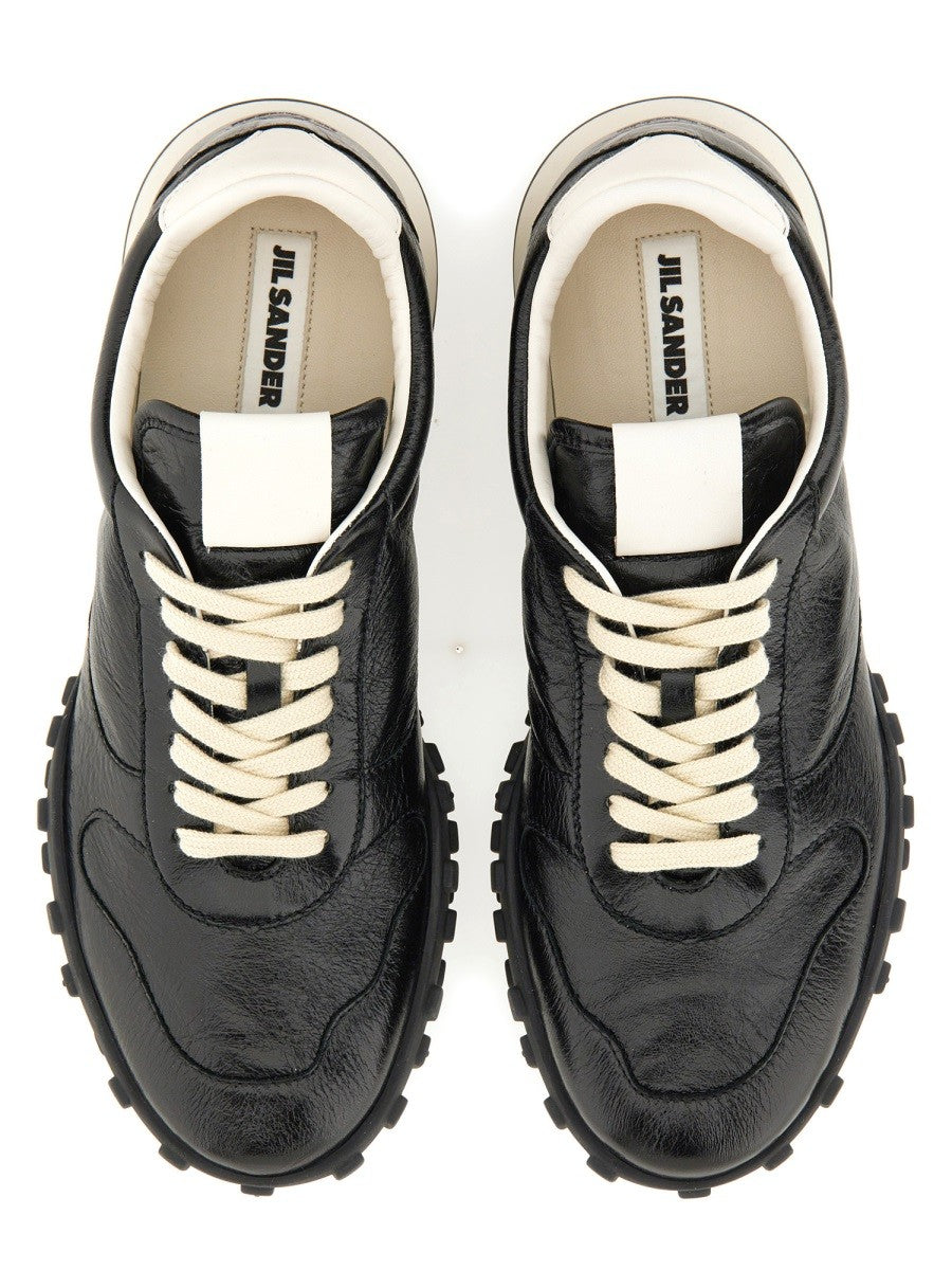 BASKETS BASSES EN CUIR