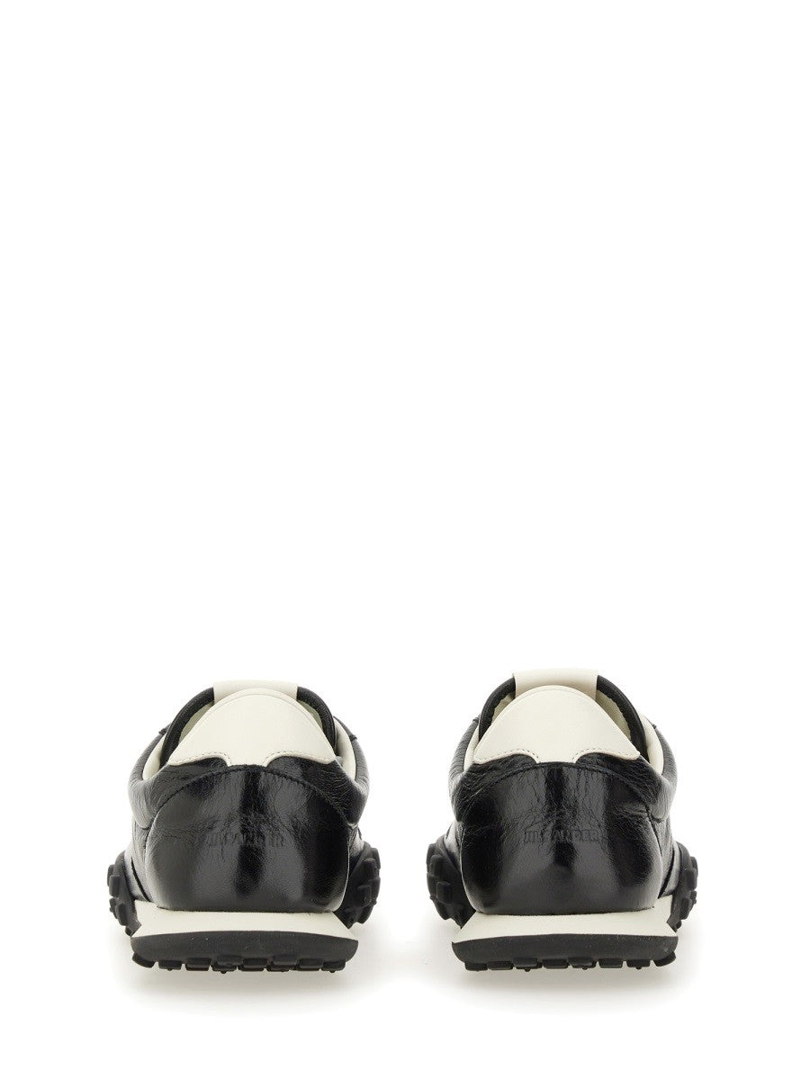 BASKETS BASSES EN CUIR