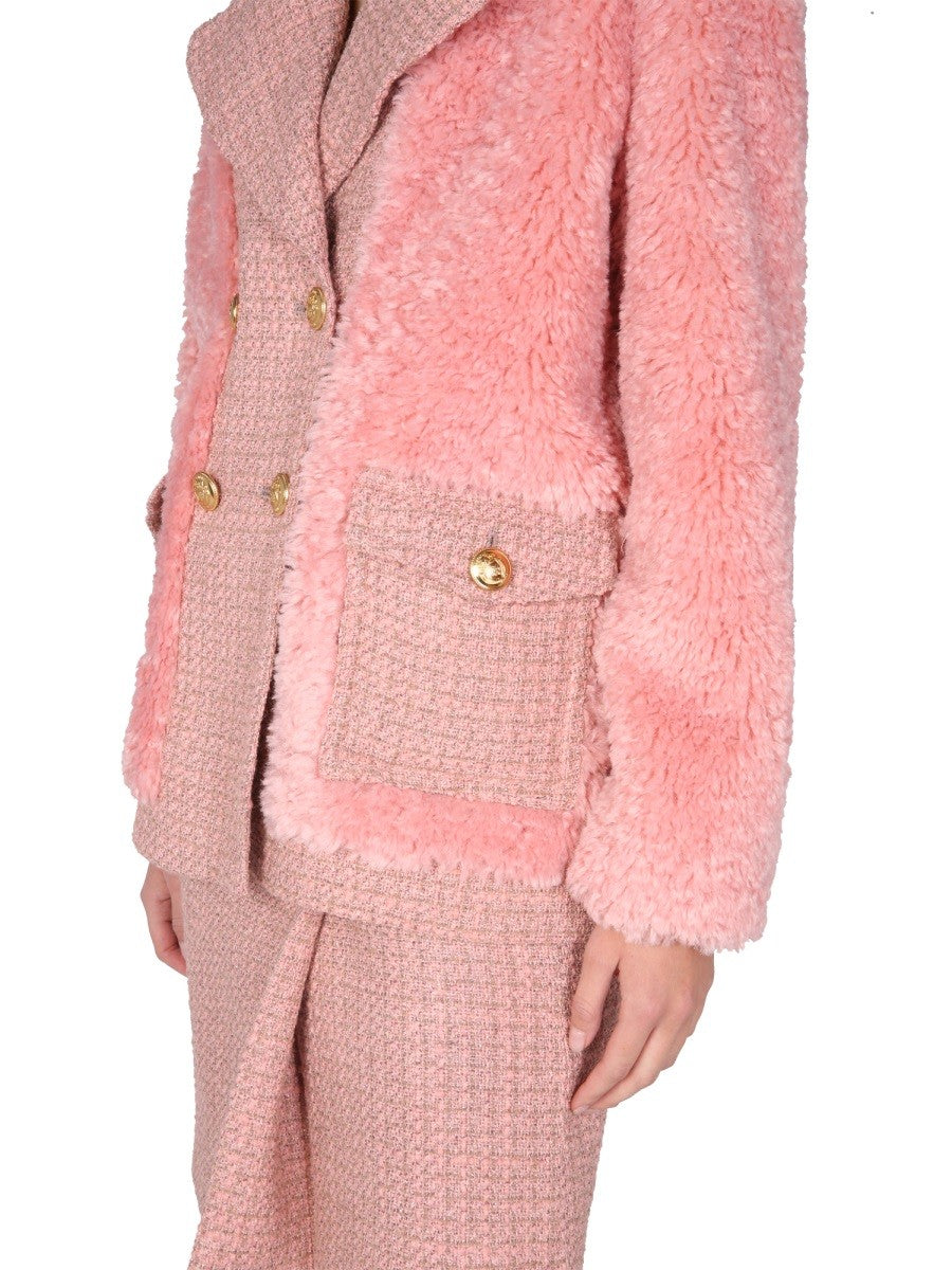 Double-Breasted Mat Jacket