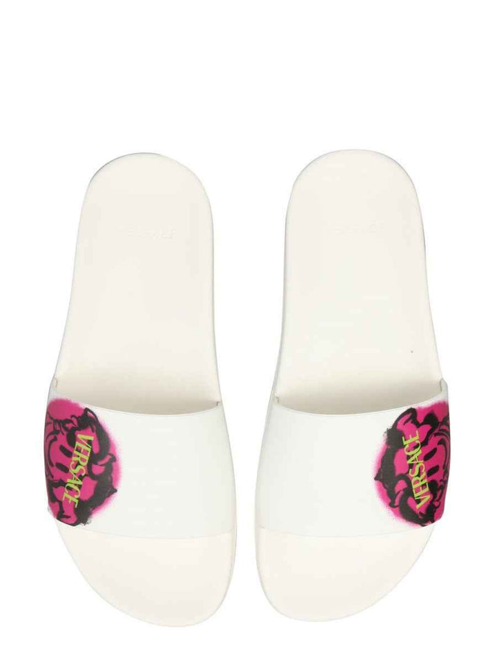 MEDUSA SMILEY SLIDE SANDALS