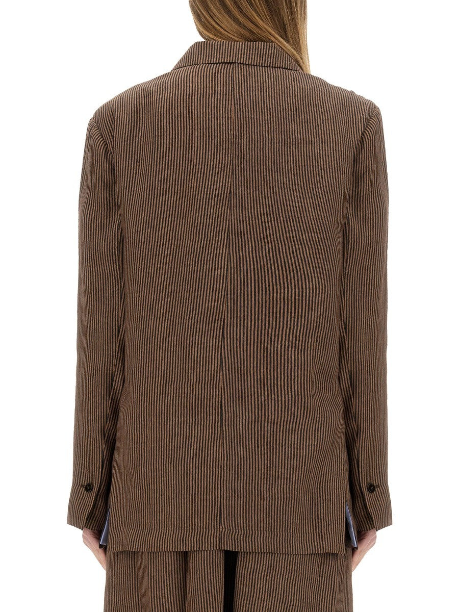 BLAZER À MICRO-RAYURES