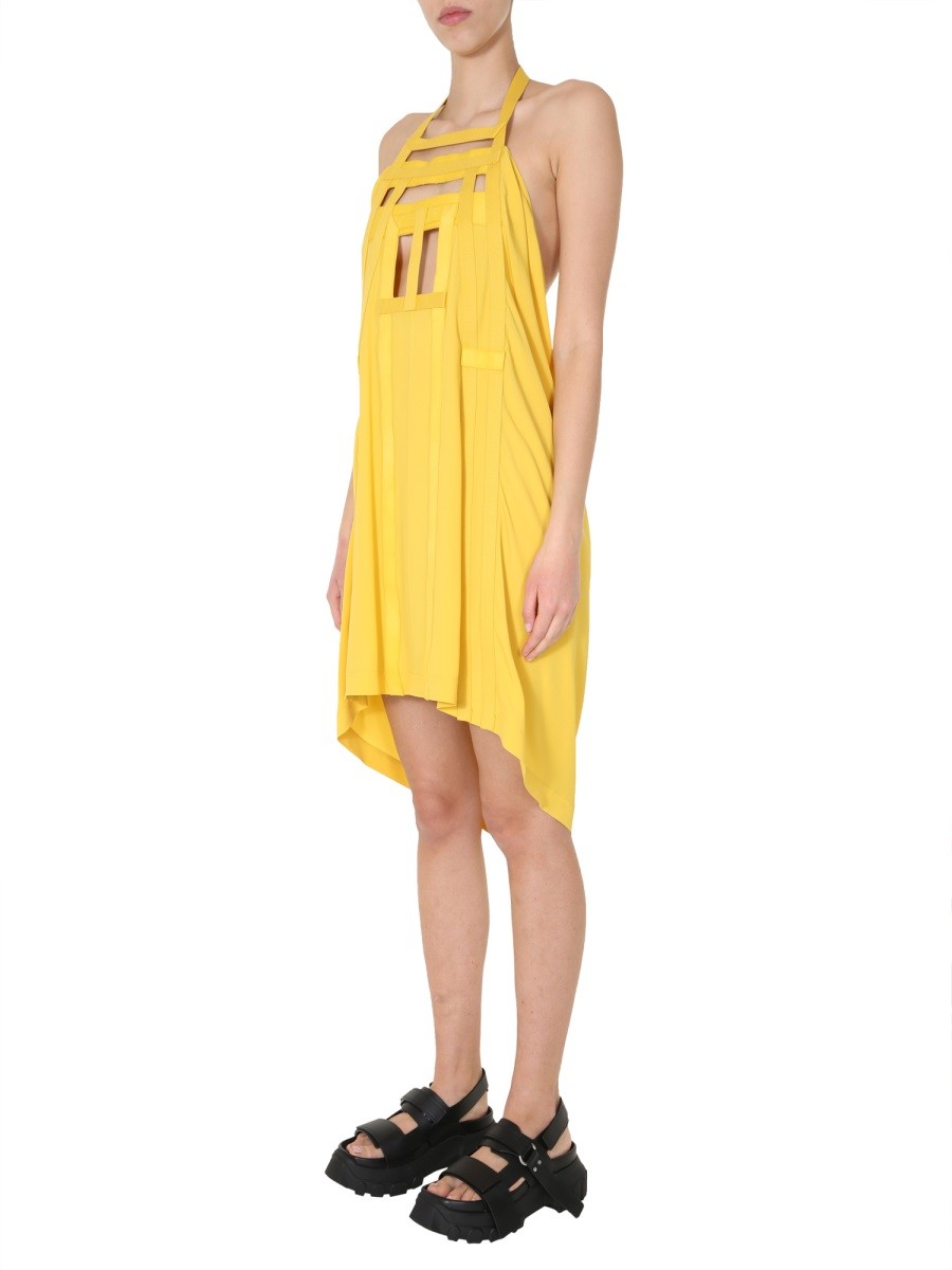 Deep Back Neckline MIDI DRESS