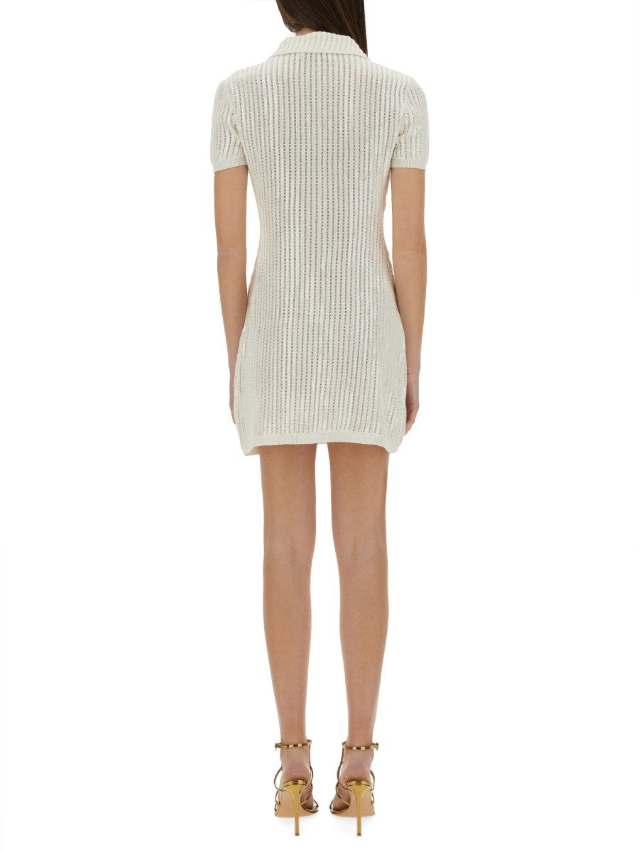 MINI CROCHET DRESS WITH SEQUINS