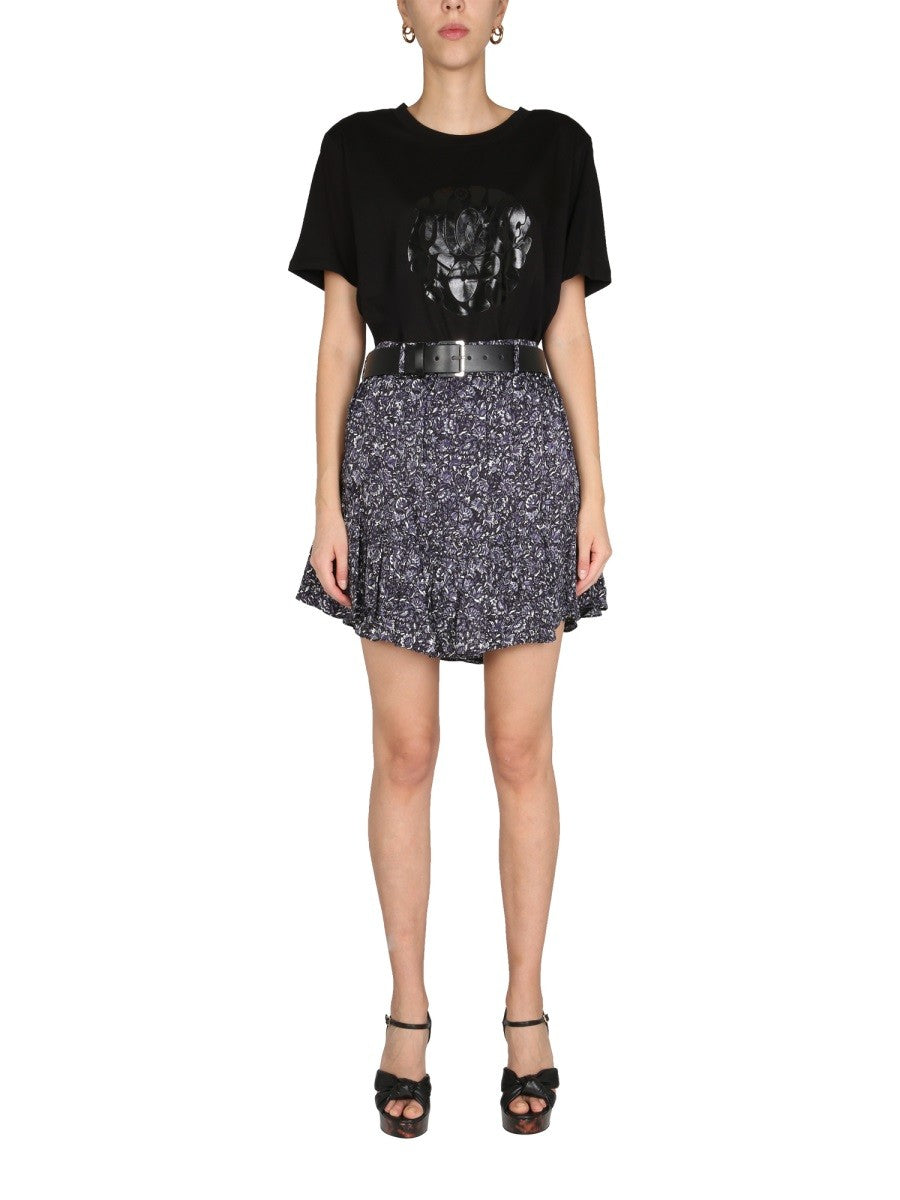 Concealed Zip Mini Skirt