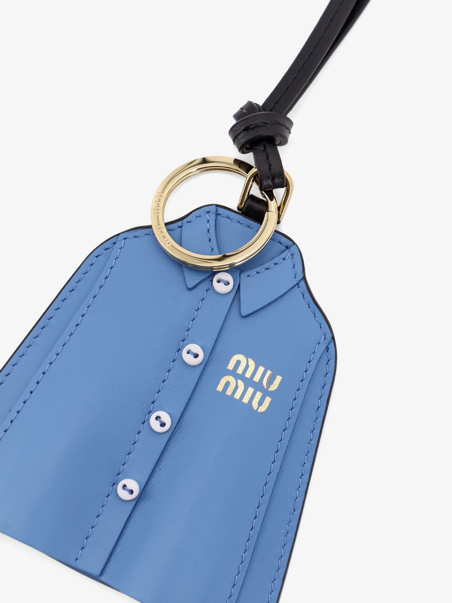 Porte-clés en cuir Miu Shirt