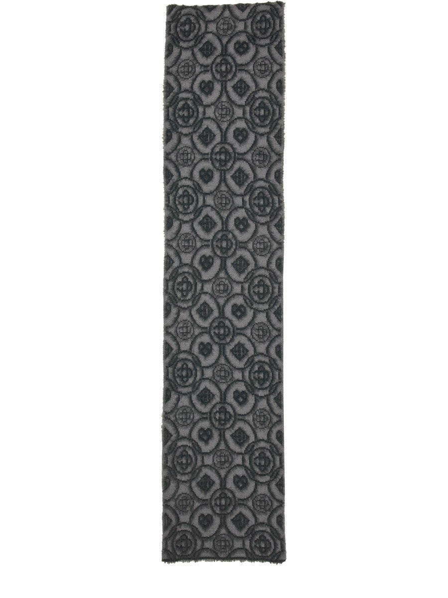 MONOGRAM FLUFFY SCARF