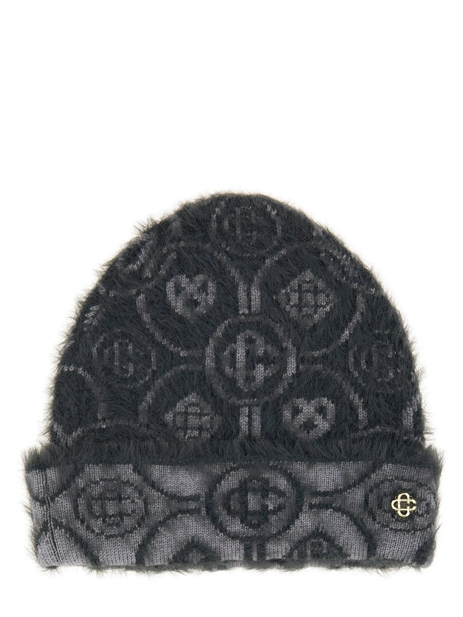 MONOGRAM MOHAIR BEANIE