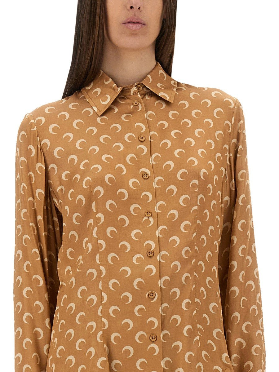 CHEMISE EN SATIN LUNE