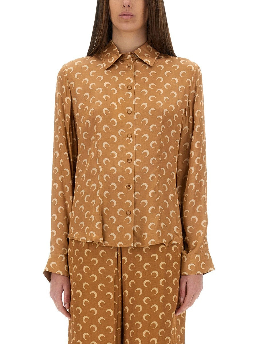 CHEMISE EN SATIN LUNE