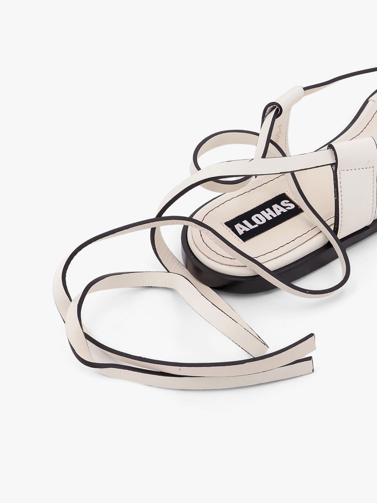 Morosia leather thong sandals with metal ring | ALOHAS