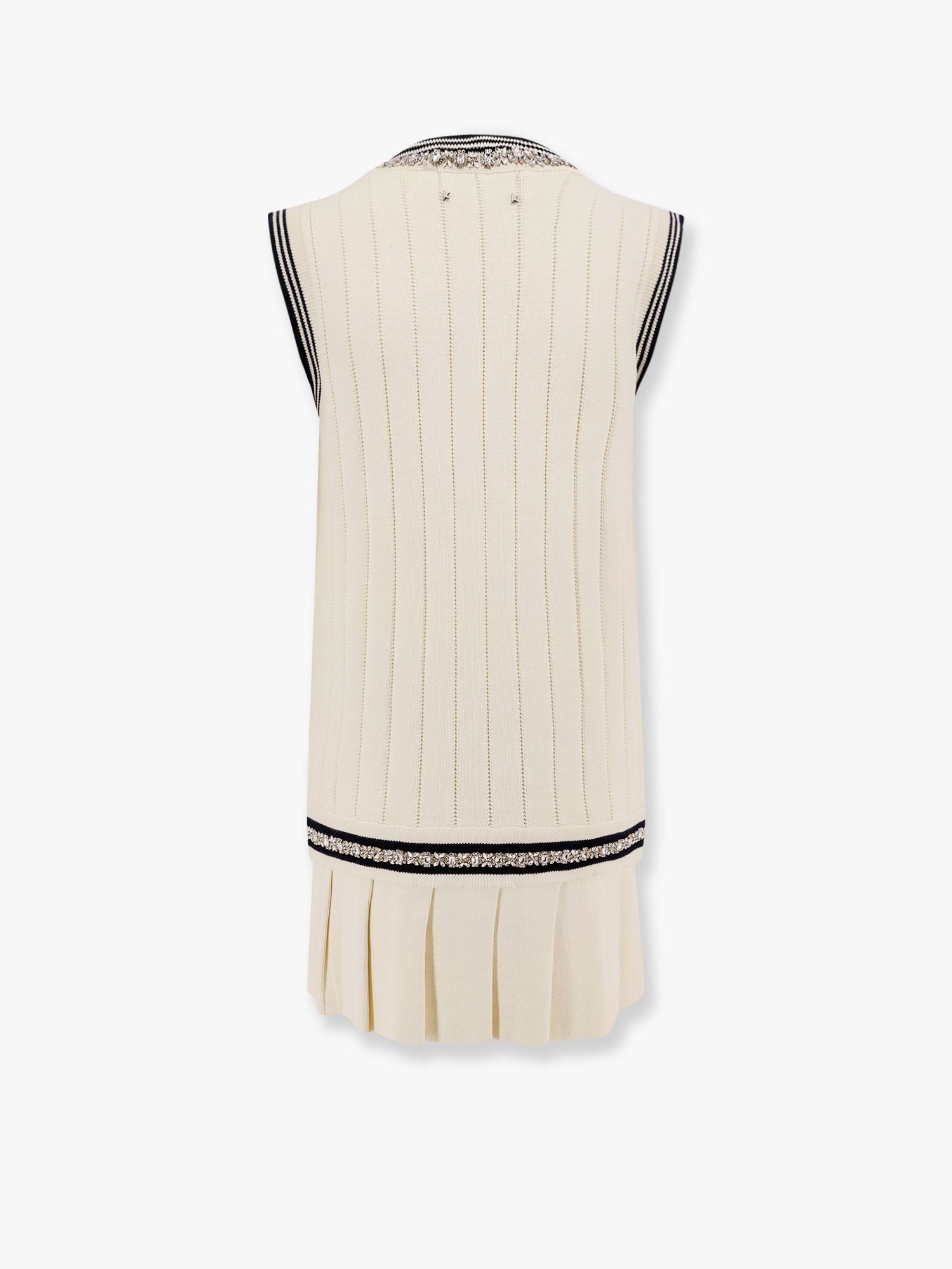 Organic Cotton Dress With Crystals Embellishment