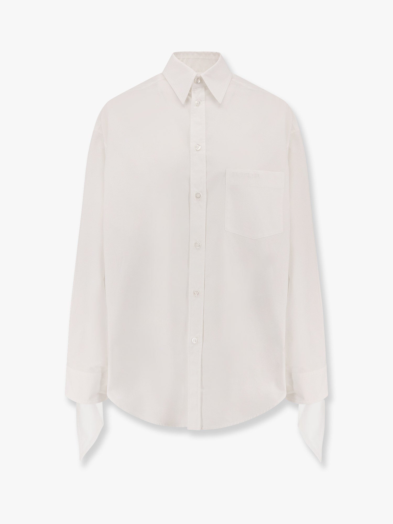 Chemise oversize en coton avec détails noués