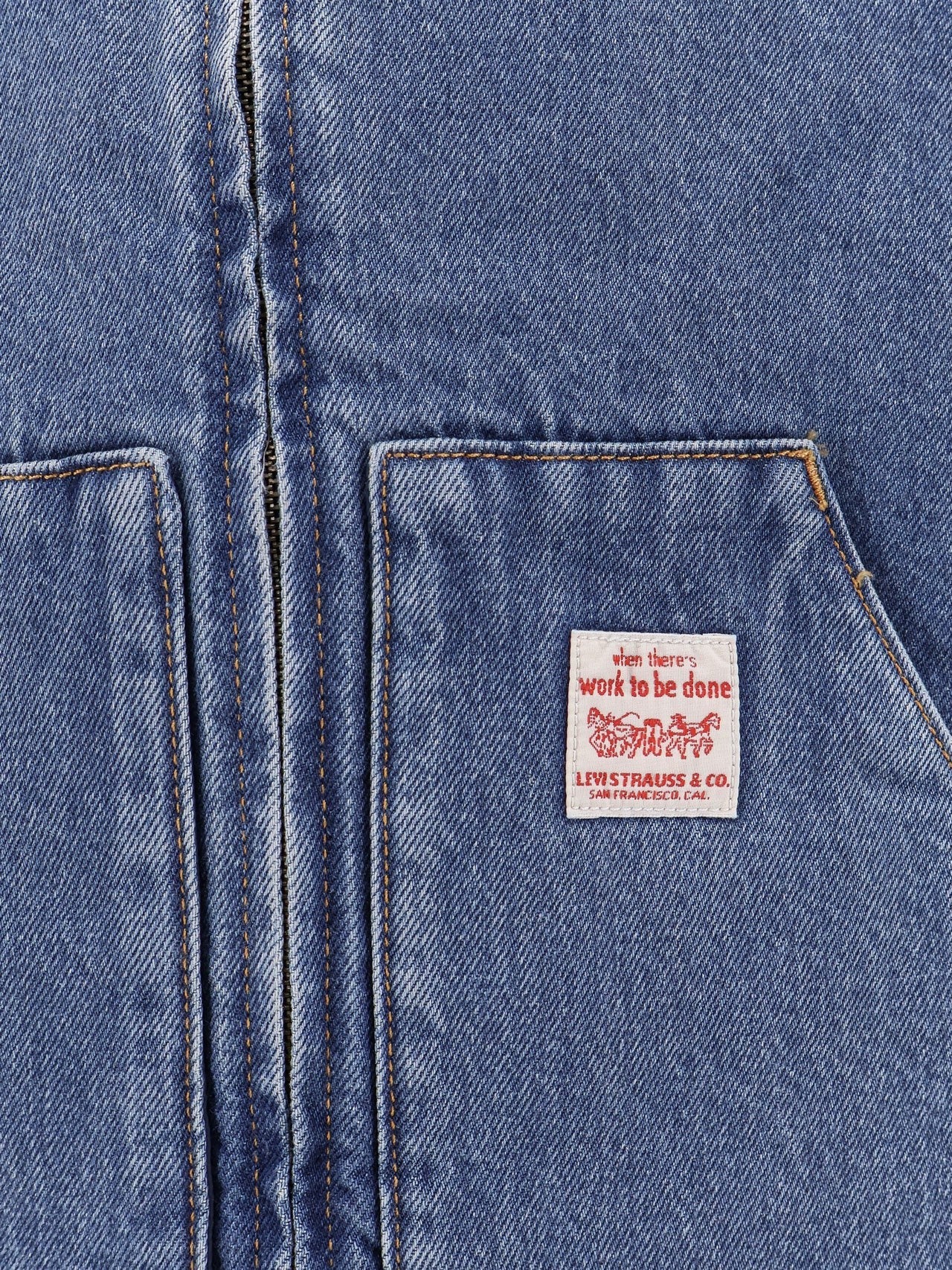 Gilet en jean rembourré
