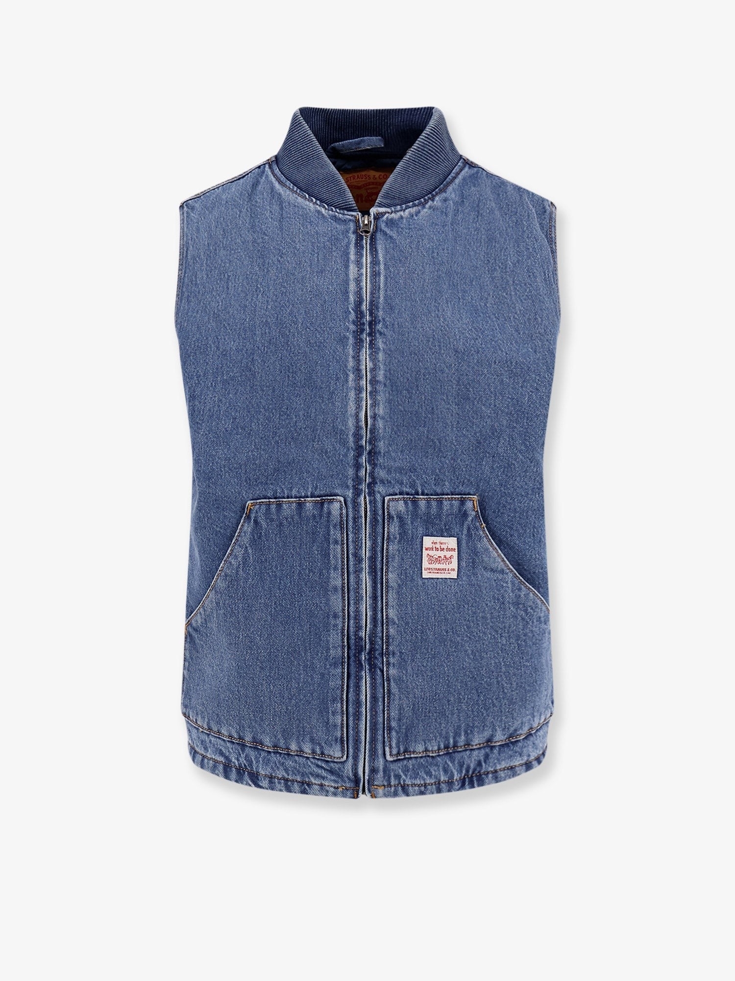 Gilet en jean rembourré