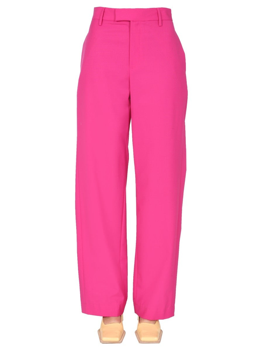 Front Zip Pants With Button