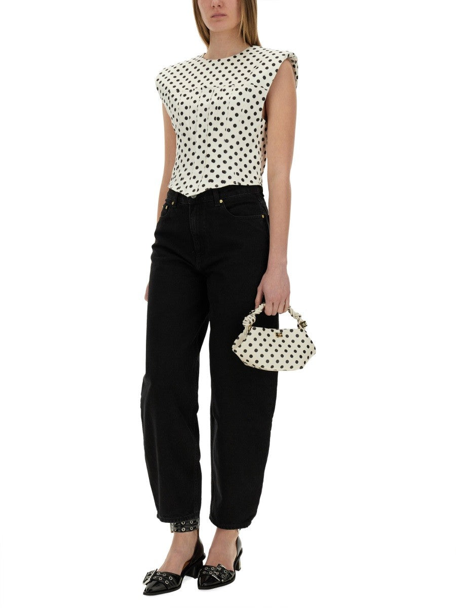 POLKA-DOT CORSET TOP