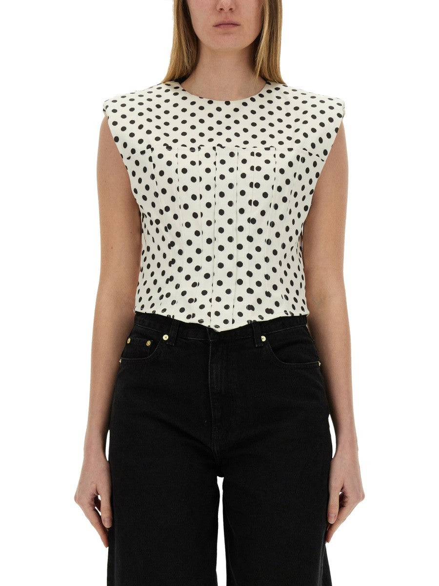 POLKA-DOT CORSET TOP