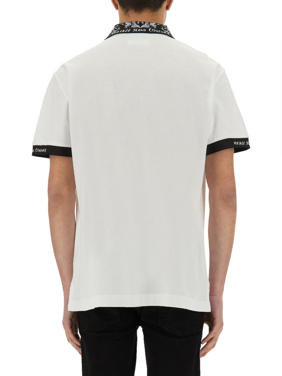 POLO SHIRT WITH BAROQUE OUTLINE COLLAR