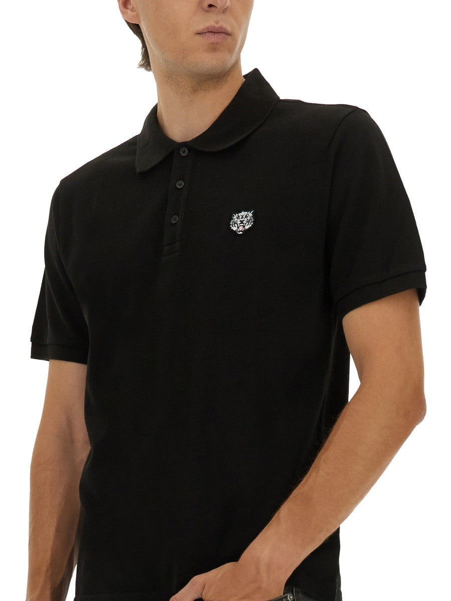 POLO SHIRT WITH HAPPY TIGER EMBROIDERY