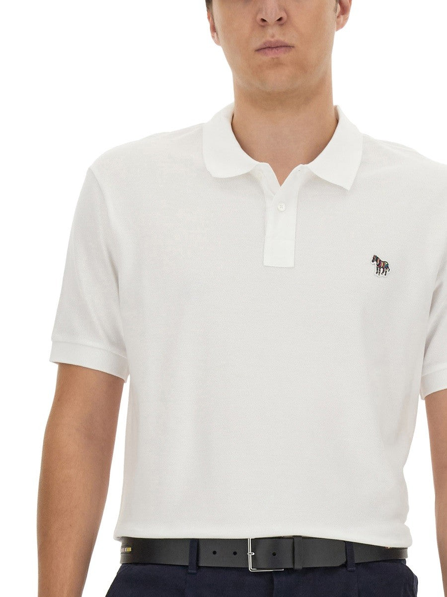 POLO SHIRT WITH ZEBRA PATCH